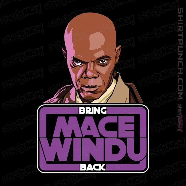 Secret_Shirts Magnets / 3"x3" / Black Bring Mace Windu Back