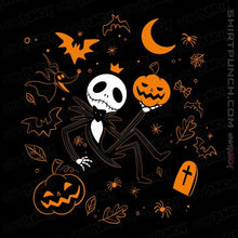 Load image into Gallery viewer, Daily_Deal_Shirts Magnets / 3&quot;x3&quot; / Black The King Of Halloween
