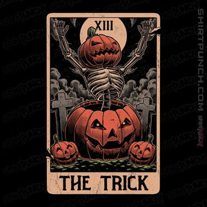 Daily_Deal_Shirts Magnets / 3"x3" / Black Halloween Tarot Trick