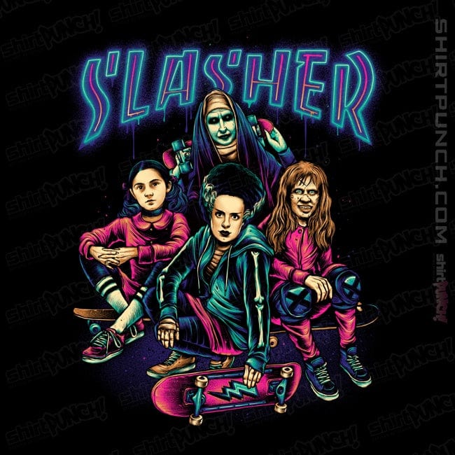 Daily_Deal_Shirts Magnets / 3"x3" / Black Slasher Girls