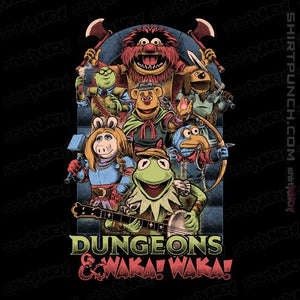 Daily_Deal_Shirts Magnets / 3"x3" / Black Dungeons & Waka Waka