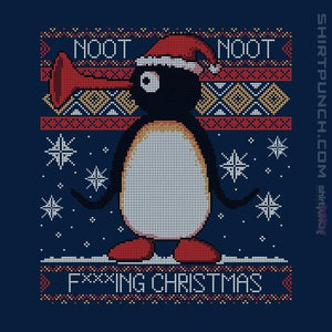Shirts Magnets / 3"x3" / Navy Noot Christmas