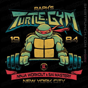 Daily_Deal_Shirts Magnets / 3"x3" / Black Raph's Turtle Gym