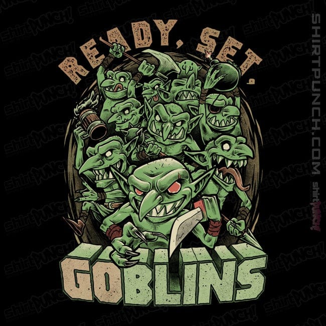 Daily_Deal_Shirts Magnets / 3"x3" / Black Ready Set Goblins