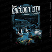 Load image into Gallery viewer, Shirts Magnets / 3&quot;x3&quot; / Black Visit Raccoon City
