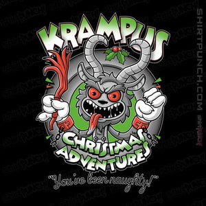 Daily_Deal_Shirts Magnets / 3"x3" / Black Krampus Christmas Adventures