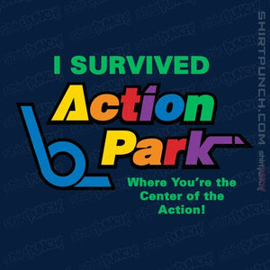 Secret_Shirts Magnets / 3"x3" / Navy Action Park Survivor