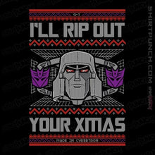 Load image into Gallery viewer, Shirts Magnets / 3&quot;x3&quot; / Black I&#39;ll Rip Out Your Christmas

