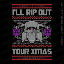 Load image into Gallery viewer, Shirts Magnets / 3&quot;x3&quot; / Black I&#39;ll Rip Out Your Christmas
