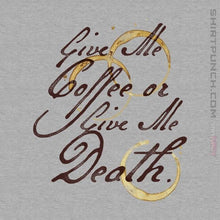 Load image into Gallery viewer, Secret_Shirts Magnets / 3&quot;x3&quot; / Sports Grey Give Me Coffee
