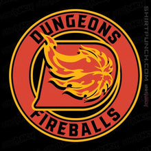 Load image into Gallery viewer, Secret_Shirts Magnets / 3&quot;x3&quot; / Black Dungeons &amp; Fireballs
