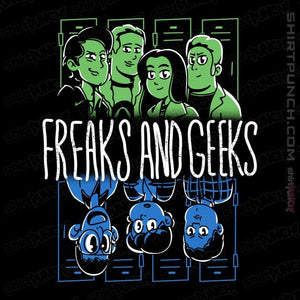 Daily_Deal_Shirts Magnets / 3"x3" / Black Freaks And Geeks