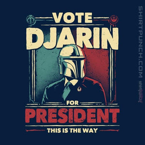 Shirts Magnets / 3"x3" / Navy Djarin For President