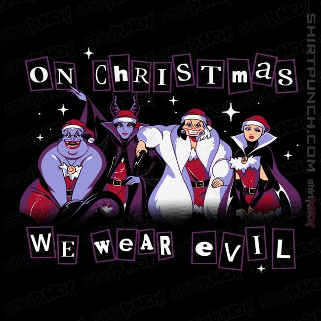 Secret_Shirts Magnets / 3"x3" / Black Merry Evil-Mas