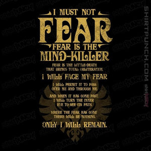 Daily_Deal_Shirts Magnets / 3"x3" / Black Fear Is The Mind-Killer