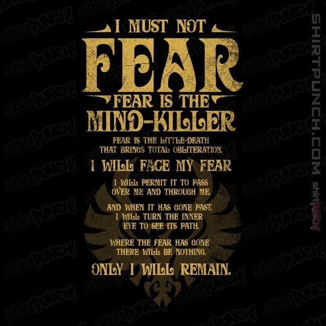 Daily_Deal_Shirts Magnets / 3"x3" / Black Fear Is The Mind-Killer