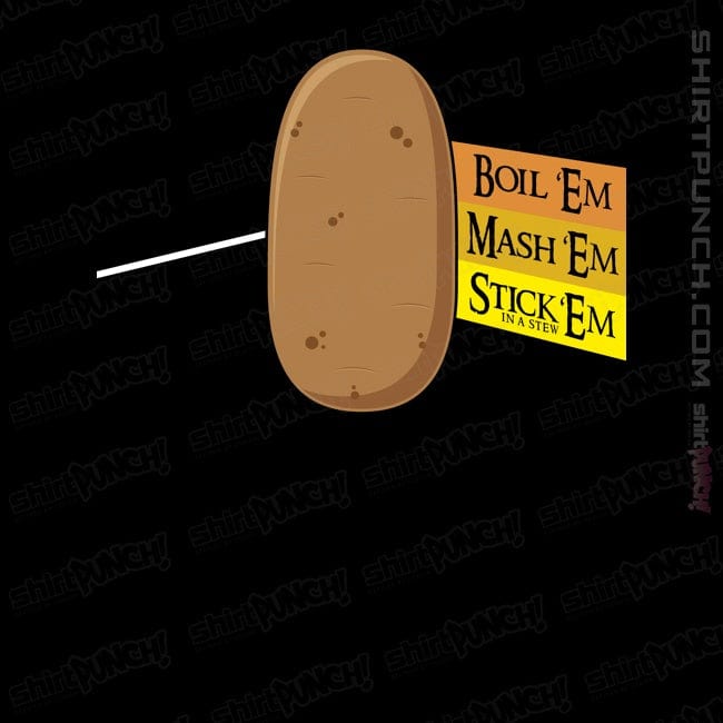 Shirts Magnets / 3"x3" / Black Dark Side Of The Tater