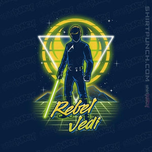 Shirts Magnets / 3"x3" / Navy Retro Rebel Jedi