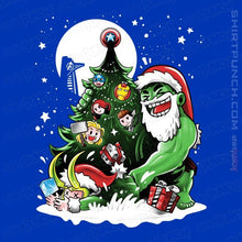 Load image into Gallery viewer, Daily_Deal_Shirts Magnets / 3&quot;x3&quot; / Royal Blue Puny God Christmas
