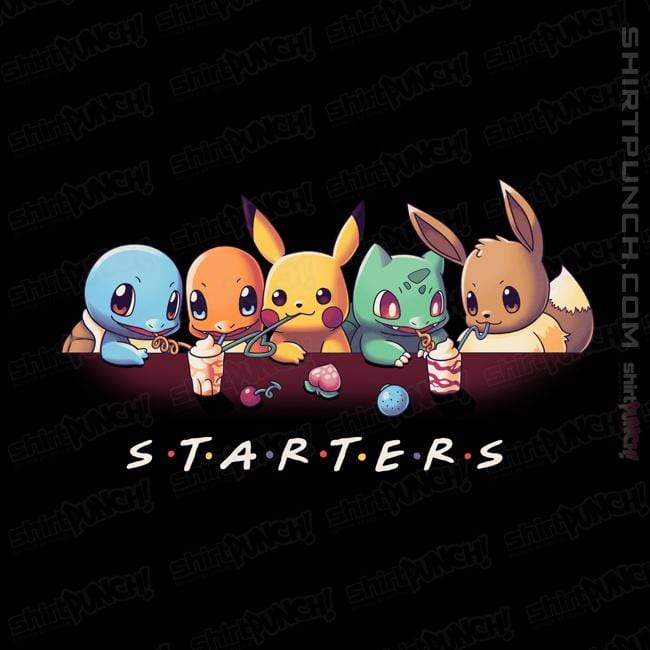 Shirts Magnets / 3"x3" / Black Starter Friends
