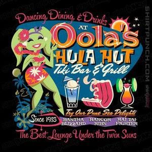Daily_Deal_Shirts Magnets / 3"x3" / Black Oola's Hula Hut