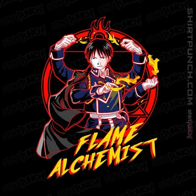 Shirts Magnets / 3"x3" / Black Flame Alchemist