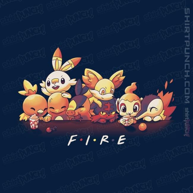 Shirts Magnets / 3"x3" / Navy Fire Friends