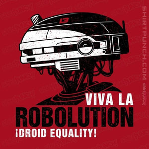 Shirts Magnets / 3"x3" / Red Viva La Robolution