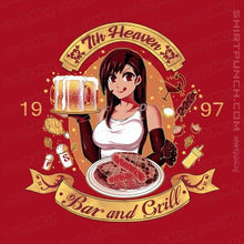 Load image into Gallery viewer, Shirts Magnets / 3&quot;x3&quot; / Red 7th Heaven Bar And Grill
