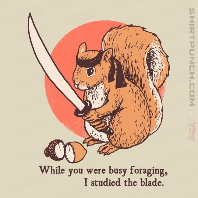 Daily_Deal_Shirts Magnets / 3"x3" / Natural Squirrel Blade