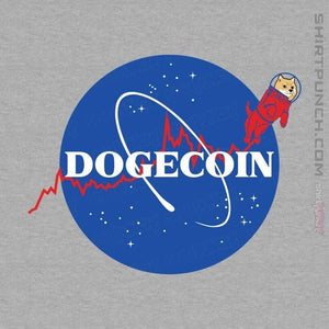 Daily_Deal_Shirts Magnets / 3"x3" / Sports Grey Nasa Doge