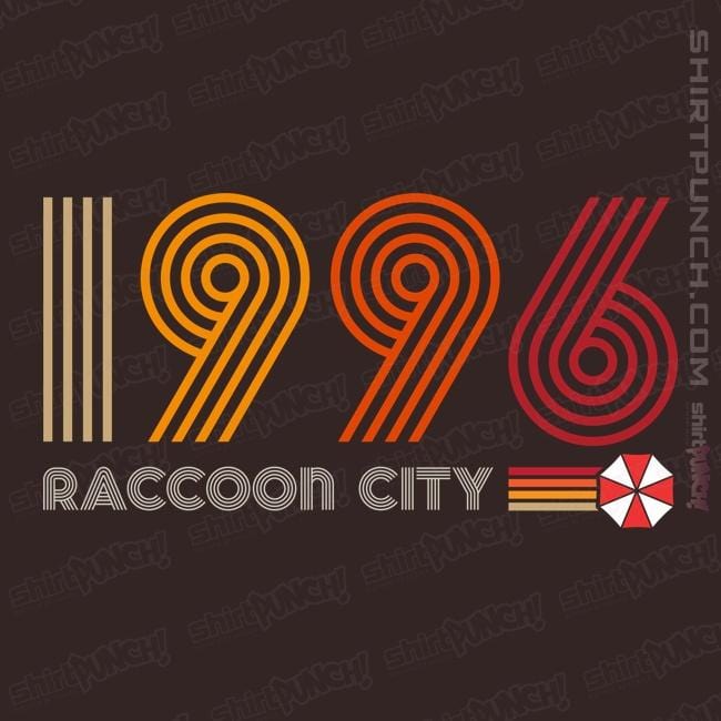 Daily_Deal_Shirts Magnets / 3"x3" / Dark Chocolate Raccoon City 1996