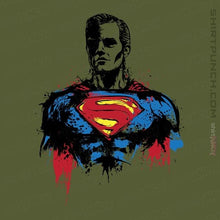Load image into Gallery viewer, Shirts Magnets / 3&quot;x3&quot; / Military Green Return Of Kryptonian
