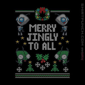 Shirts Magnets / 3"x3" / Black Merry Jingly