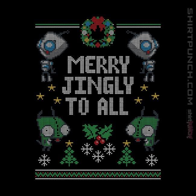 Shirts Magnets / 3"x3" / Black Merry Jingly