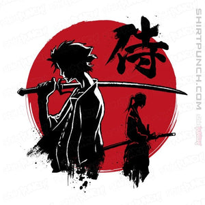 Daily_Deal_Shirts Magnets / 3"x3" / White Mugen And Jin Sumi-e