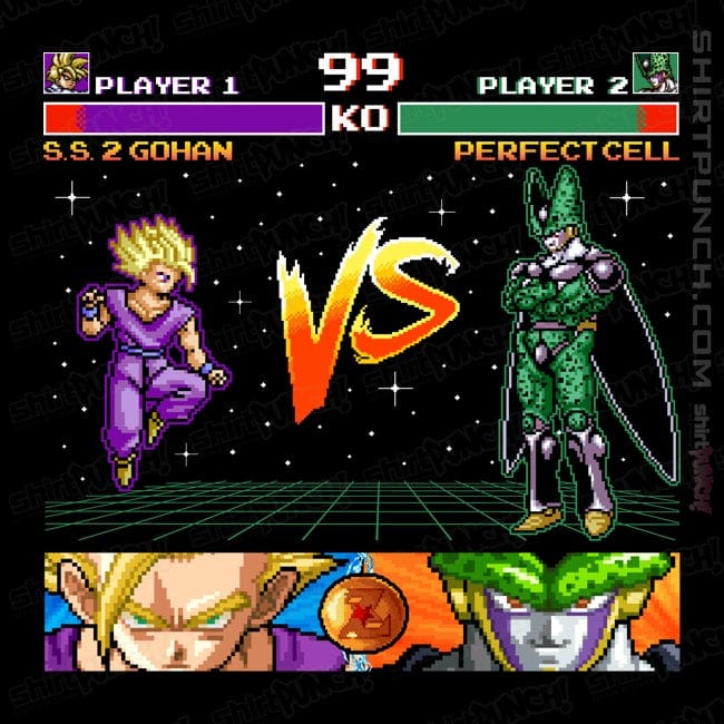 Shirts Magnets / 3"x3" / Black Gohan VS Cell