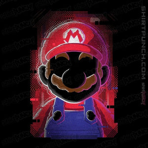 Secret_Shirts Magnets / 3"x3" / Black Mario Glitch