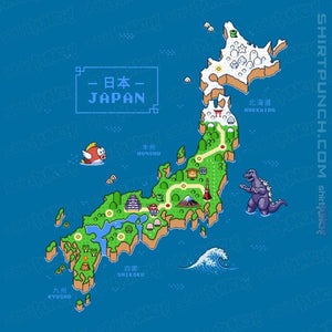 Secret_Shirts Magnets / 3"x3" / Sapphire Super Japan World Map
