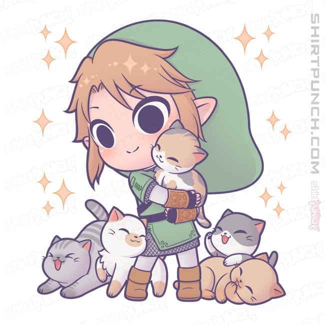 Daily_Deal_Shirts Magnets / 3"x3" / White Twilight Kittens