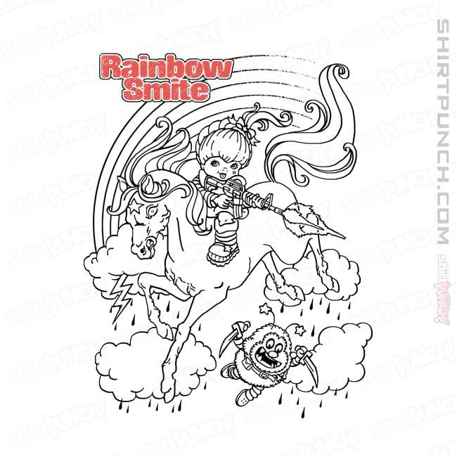 Secret_Shirts Magnets / 3"x3" / White Rainbow Smite
