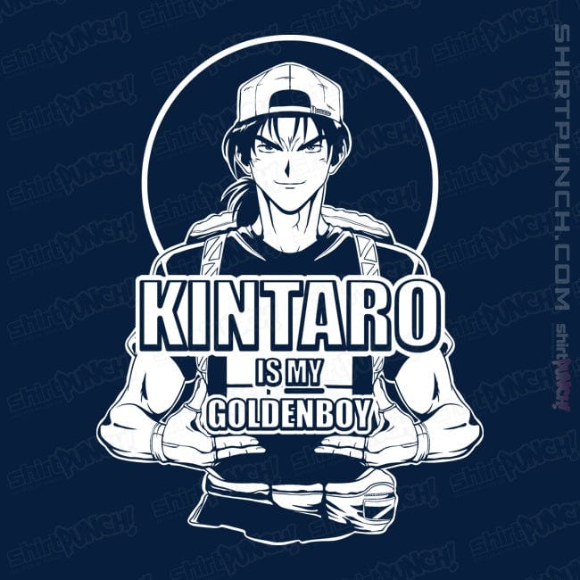 Daily_Deal_Shirts Magnets / 3"x3" / Navy Kintaro Is My Goldenboy