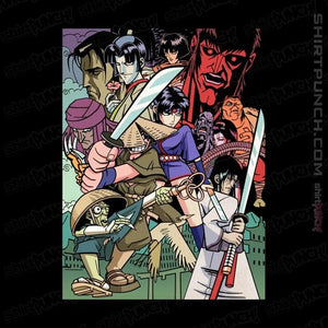 Shirts Magnets / 3"x3" / Black Ninja Scroll
