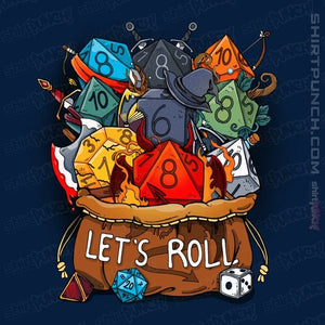 Shirts Magnets / 3"x3" / Navy Let's Roll!