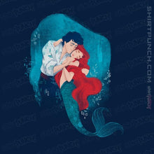 Load image into Gallery viewer, Shirts Magnets / 3&quot;x3&quot; / Navy Mermaid Kiss

