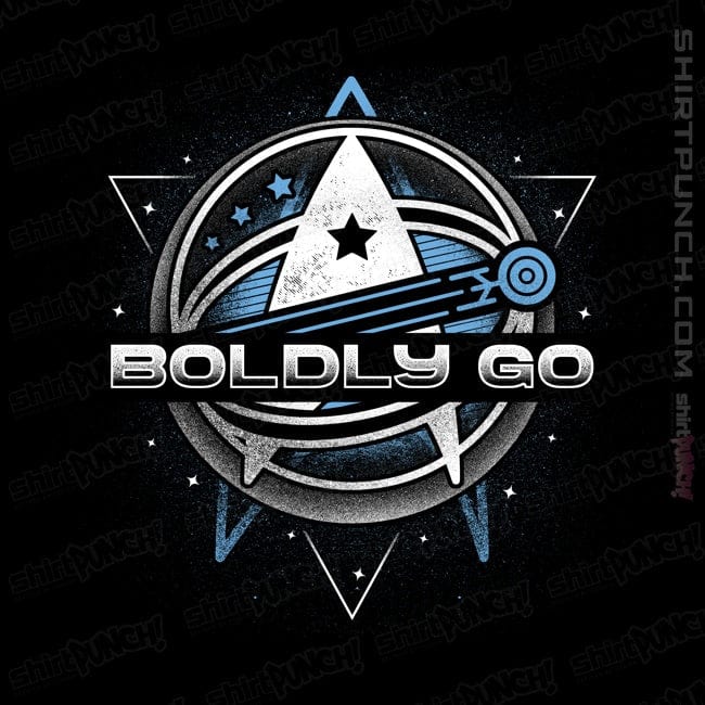 Shirts Magnets / 3"x3" / Black Boldly into Space