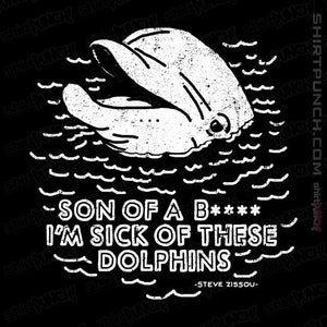 Shirts Magnets / 3"x3" / Black Dolphins