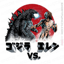 Load image into Gallery viewer, Shirts Magnets / 3&quot;x3&quot; / White Kaiju VS Titan
