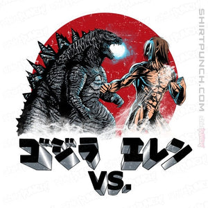 Shirts Magnets / 3"x3" / White Kaiju VS Titan