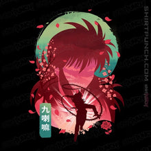 Load image into Gallery viewer, Daily_Deal_Shirts Magnets / 3&quot;x3&quot; / Black Kurama&#39;s Rose Whirlwind

